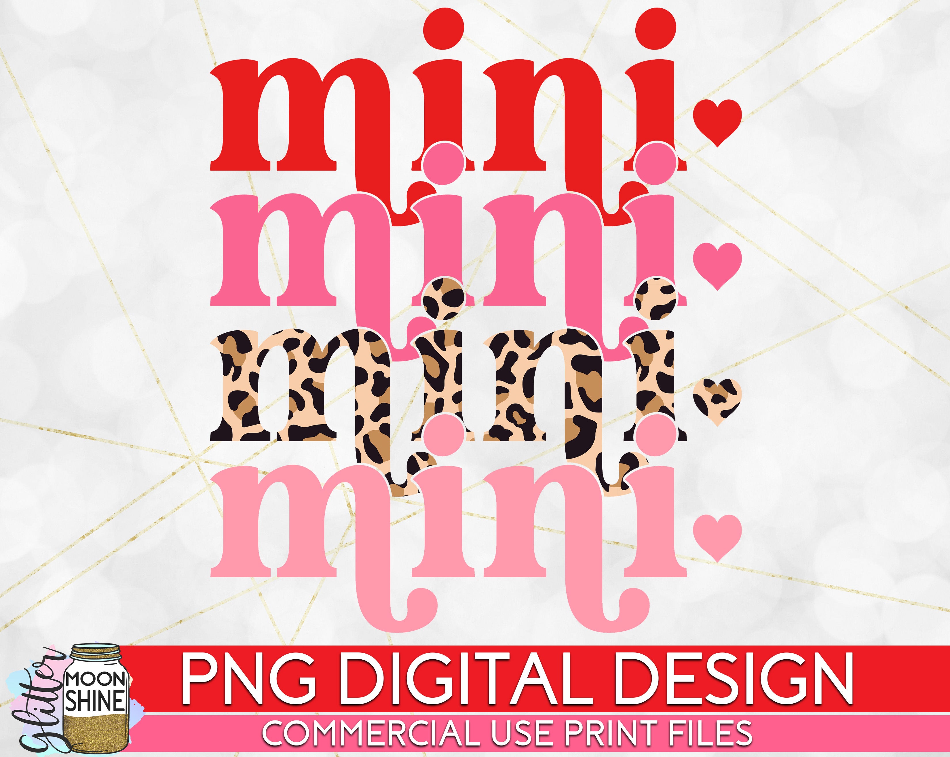 Valentine's Day Mini SVG PNG  Pink Valentines Mini Sublimation