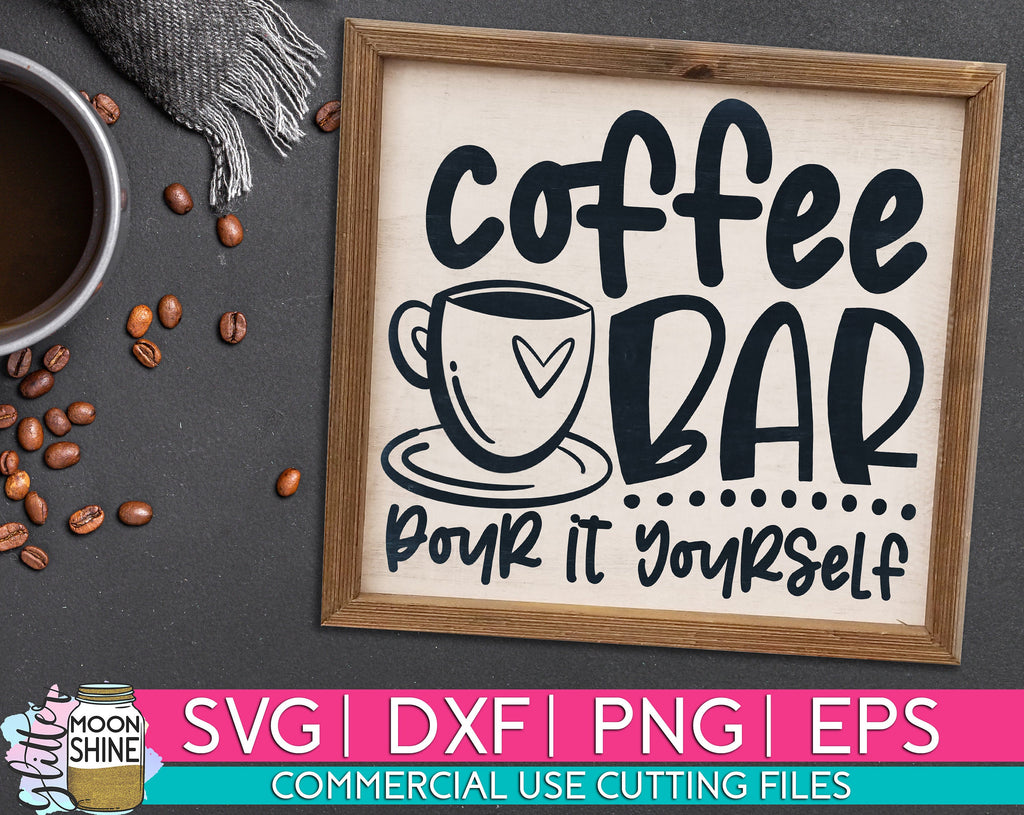 Coffee & Tea Bar SVG DXF PNG EPS